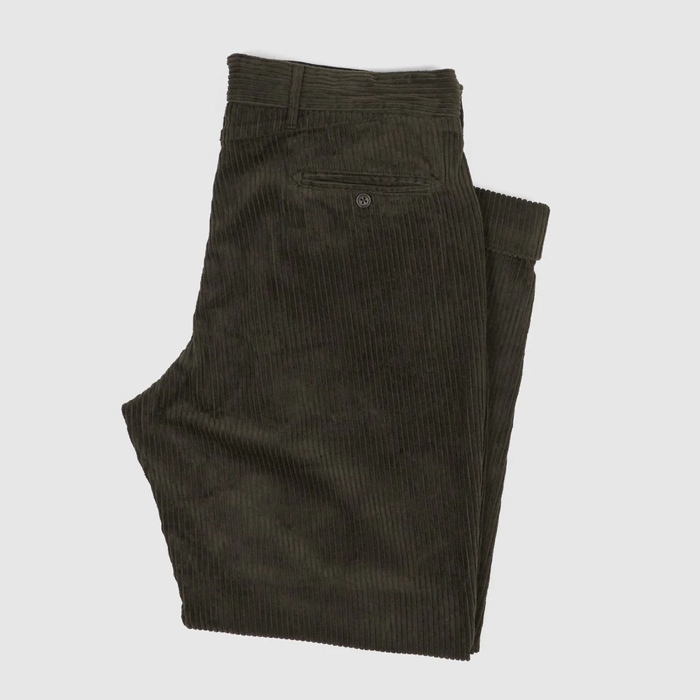 J Peterman 100% cotton brown corduroy pants size 46